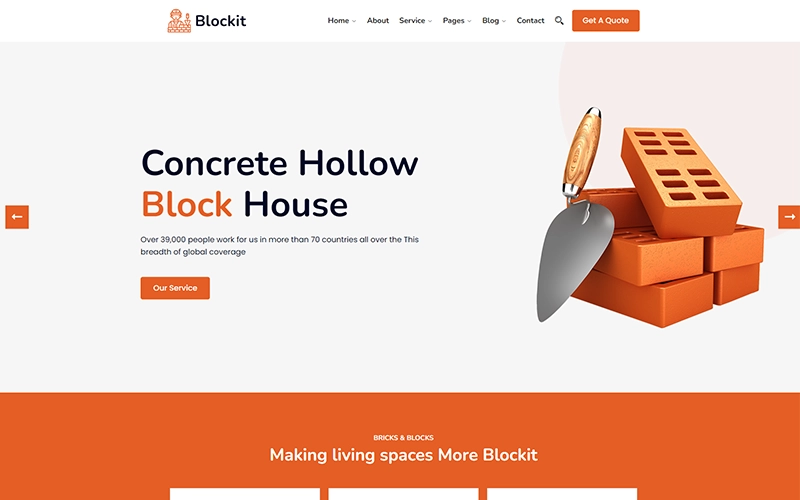 Blockit Block It Design WordPress Theme 1.0.0 GPL Theme