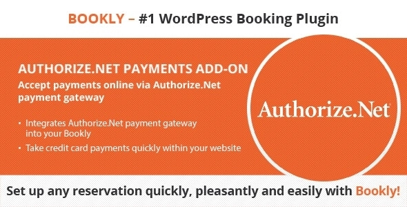 Bookly Authorize.Net (Add-on) 2.8 GPL Plugins