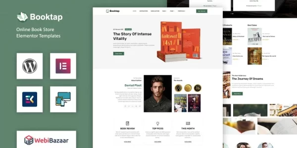 Booktap Publishing House Book Store WordPress theme WordPress Theme 1.0 GPL Theme