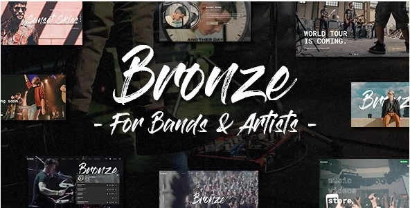 Bronze A Professional Music WordPress Theme 1.0.0 GPL Theme