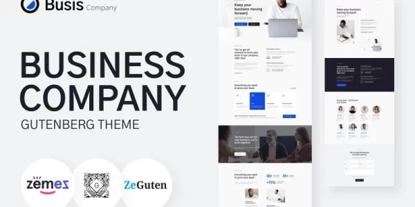Busis Company Business Gutenberg Theme WordPress Theme 1.0 GPL Theme