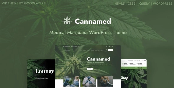 Cannamed Cannabis Marijuana WordPress 1.0.7 GPL Theme