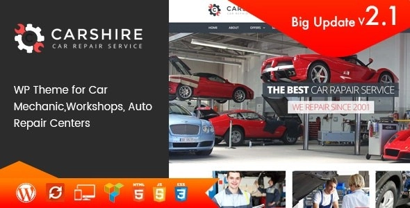 Car Shire || Auto Mechanic Repair WordPress Theme 3.4 GPL Theme