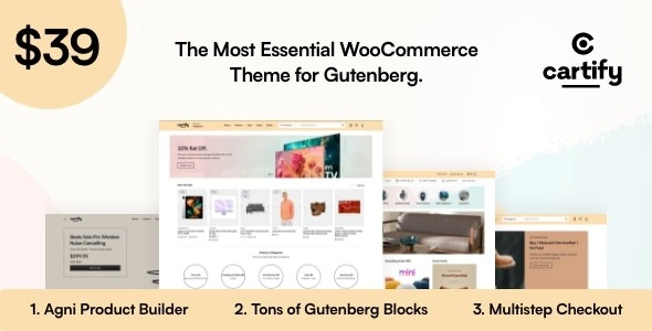 Cartify WooCommerce Gutenberg WordPress Theme 1.2.6 GPL Theme