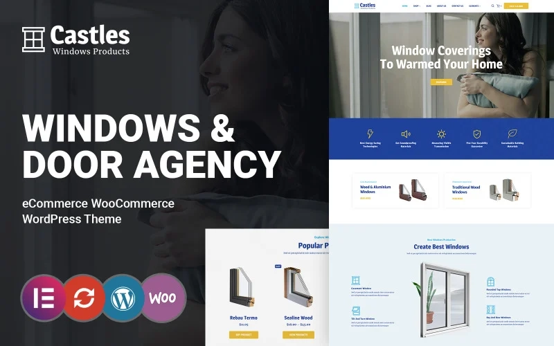 Castles Windows Doors Services Store WordPress Theme 1.0.0 GPL Theme