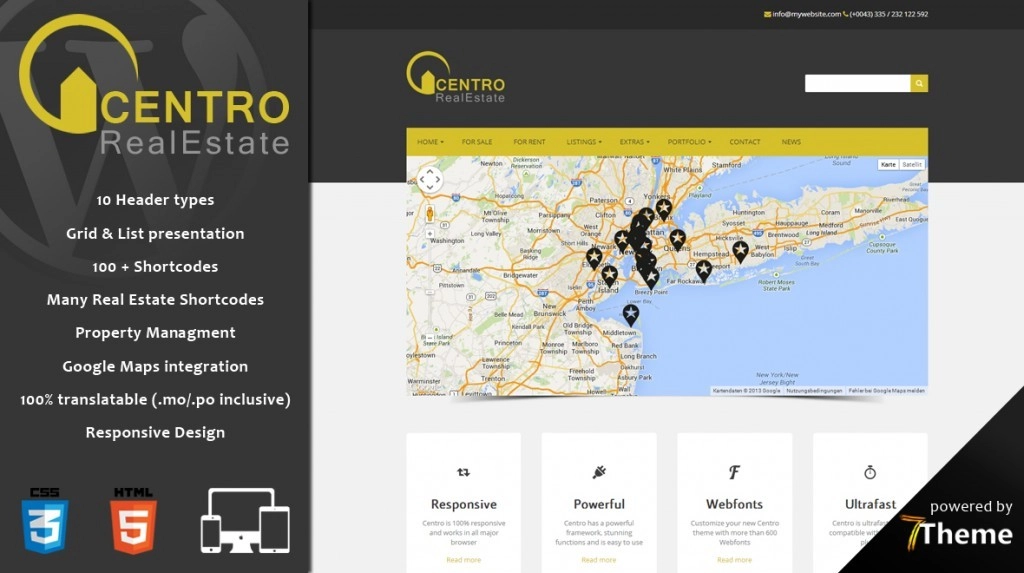 Centro – an extensive WordPress Real Estate Theme 1.13 GPL Theme