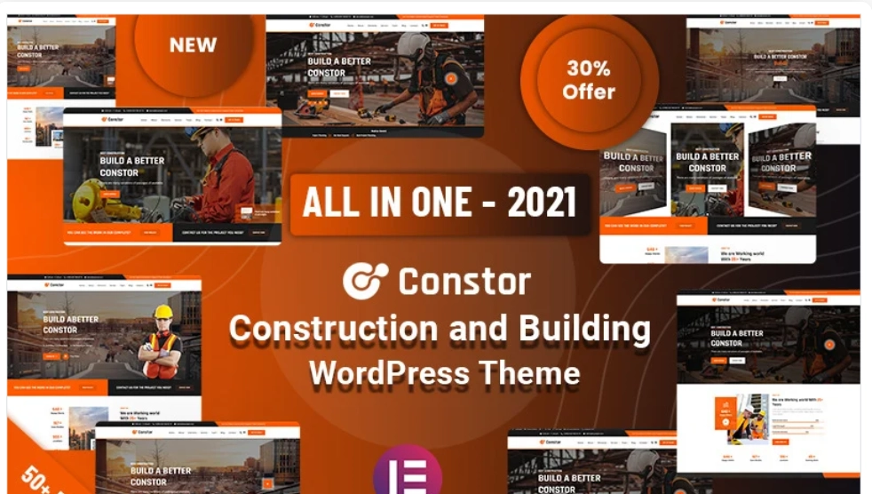 Constor Construction and Building Responsive WordPress Theme 1.0 GPL Theme