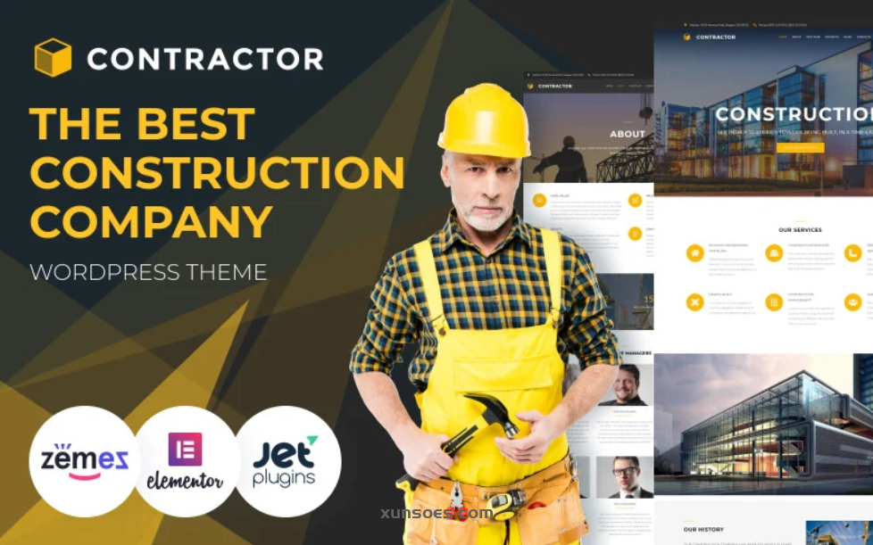 Contractor Architecture Construction Company WordPress Elementor 1.0 GPL Theme