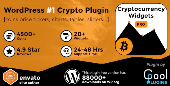 Cryptocurrency Widgets Pro WordPress Crypto Plugin 3.7 GPL Plugins