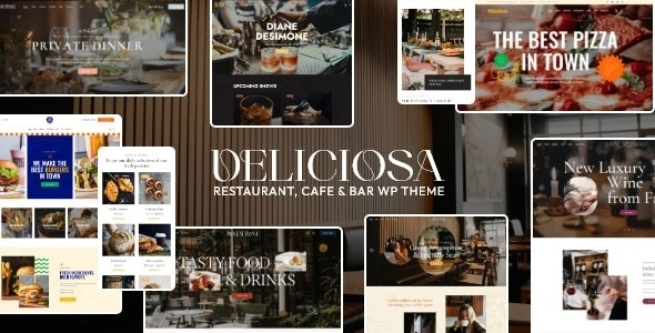 Deliciosa Restaurant, Cafe Bar WordPress Theme 1.0.0 GPL Theme