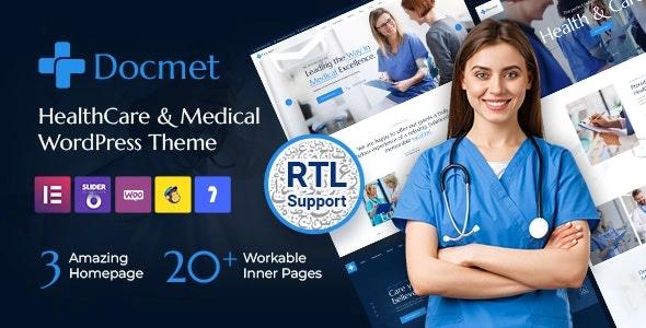 Docmet HealthCare and Medical WordPress Theme 1.1 GPL Theme