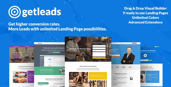 Getleads High-Performance Landing Page WordPress Theme 2.4 GPL Theme