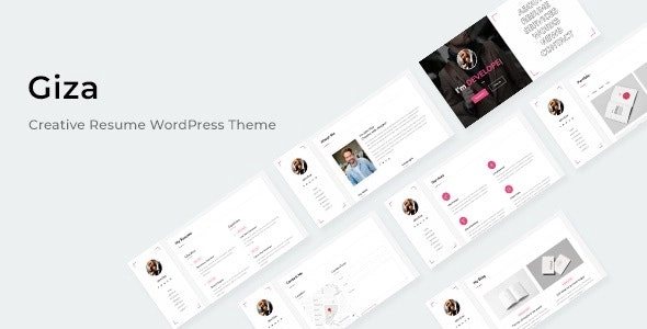 Giza Creative Resume WordPress Theme 1.0.0 GPL Theme