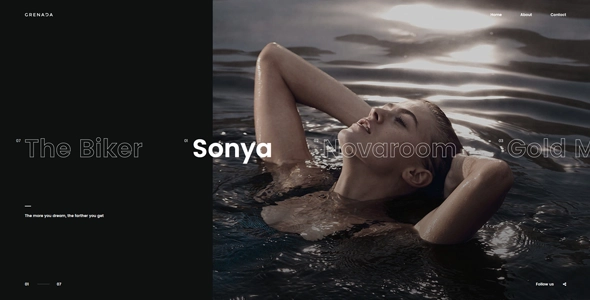 Grenada Creative Ajax Portfolio Showcase Slider Theme 2.7 GPL Theme