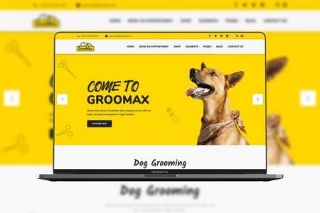 Groomax Pet Grooming Shop WordPress Theme 1.2 GPL Theme