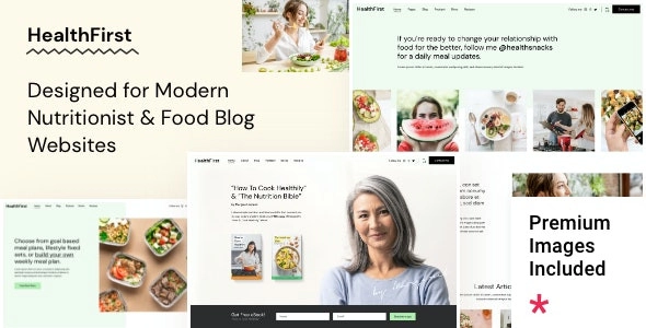 HealthFirst Nutrition and Recipes Theme 1.1 GPL Theme