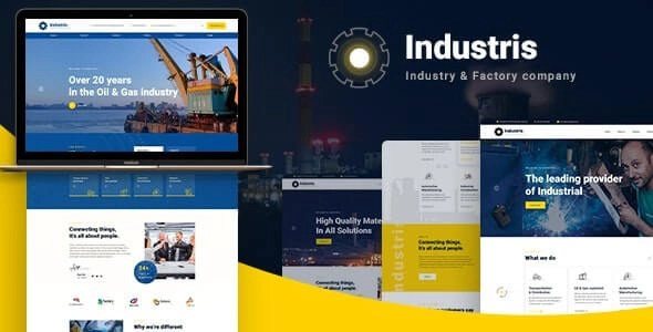 Industris Factory Business WordPress Theme 1.0.6 GPL Theme