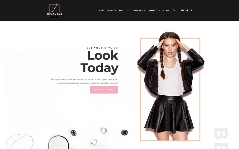 Juventas Salon WordPress Elementor Theme WordPress Theme 1.0.0 GPL Theme