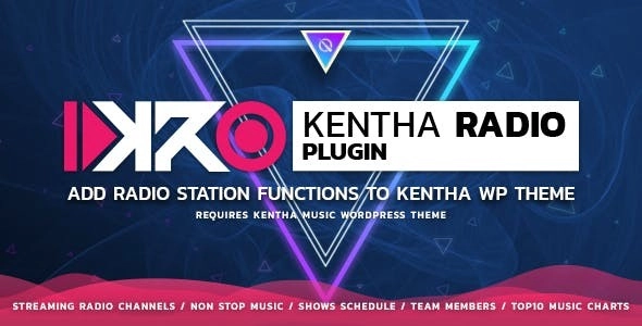 KenthaRadio Addon for Kentha Music WordPress Theme To Add Radio Station and Schedule Functionality 2.0.4 GPL Plugins