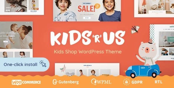 Kids R Us Toy Store and Kids Clothes Shop Theme 1.0.9 GPL Theme
