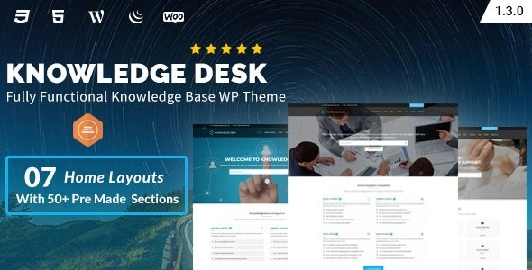 Knowledgedesk Knowledge Base WordPress Theme 1.3.1 GPL Theme