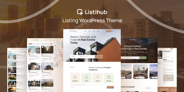 Listihub Listing WordPress Theme 1.0.0 GPL Theme