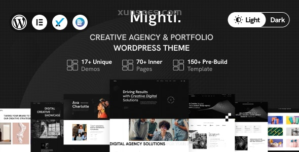 Mighti Creative Agency Portfolio WordPress Theme 1.0.4 GPL Theme