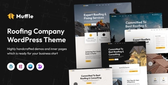 Muffle Roofing Company WordPress Theme 1.0.2 GPL Theme