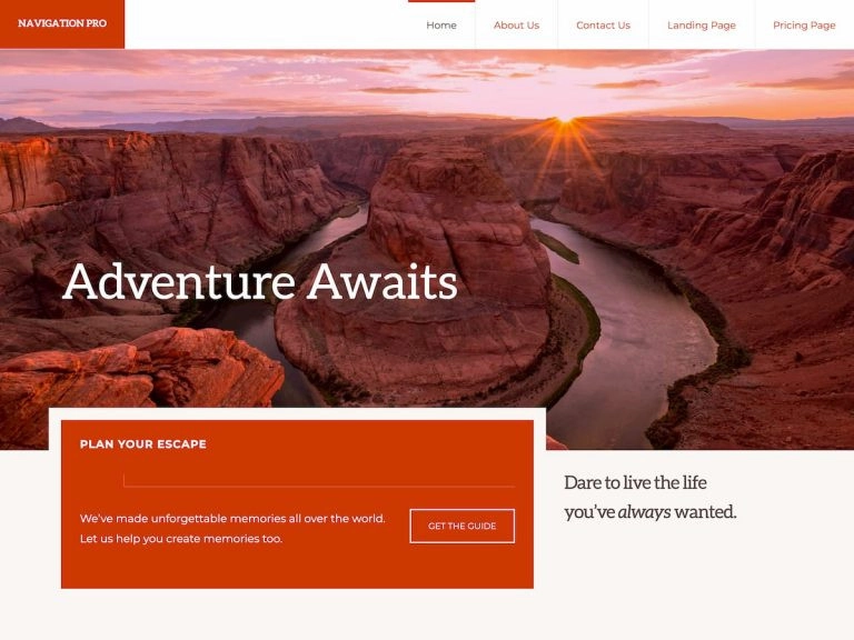 Navigation Pro Theme 1.2.1 GPL Theme