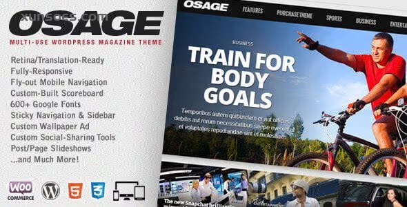 OSAGE MULTI-USE WORDPRESS MAGAZINE THEME 1.16.1 GPL Theme