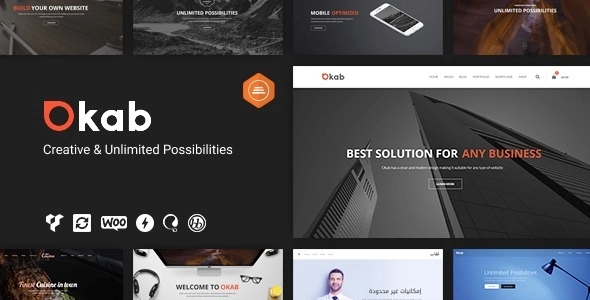 Okab Responsive Multi-Purpose WordPress Theme + RTL 5.9.17 GPL Theme