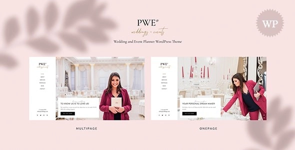 PWE Wedding and Event Planner WordPress Theme 1.0 GPL Theme