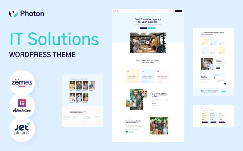 Photon IT Solutions WordPress Theme 1.0.1 GPL Theme