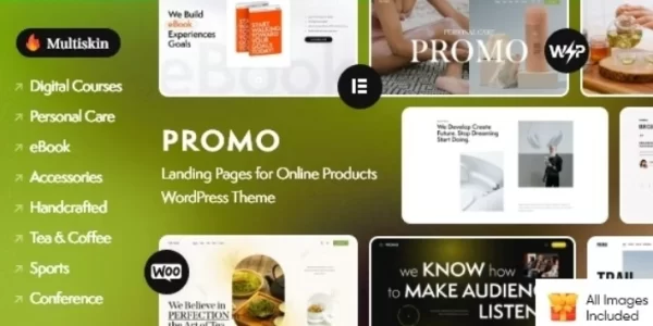 Promo Landing Pages for Online Products WordPress Theme 1.0.0 GPL Theme