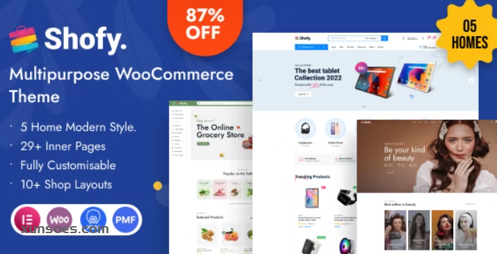 Shofy Highly Customizable WooCommerce WordPress Theme + RTL 1.1.4 GPL Theme