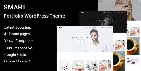 Smart Minimal Portfolio WordPress Theme 1 GPL Theme