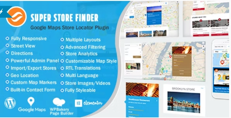 Super Store Finder for WordPress (Google Maps Store Locator) 6.9.6 GPL Plugins