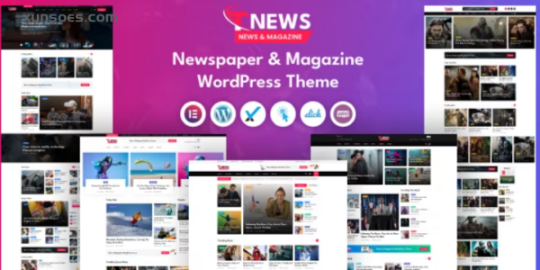 TNews News Magazine WordPress Theme 1.0 GPL Theme