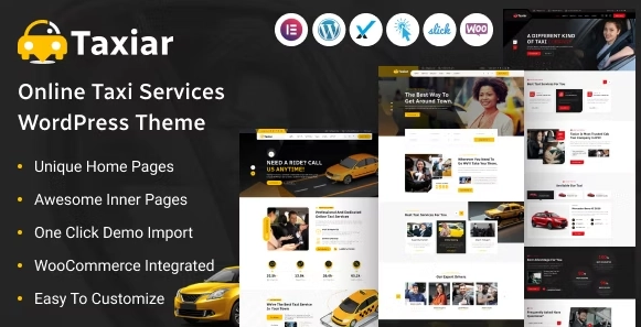 Taxiar Online Taxi Service WordPress Theme 1.0.0 GPL Theme