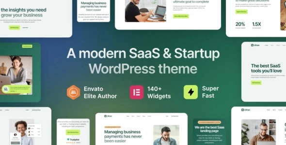 Ultran SaaS Startup WordPress Theme 1.0.0 GPL Theme