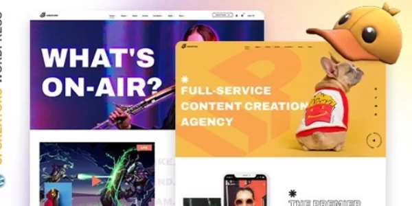 UpCreators Digital Creators WordPress Theme 1.0 GPL Theme