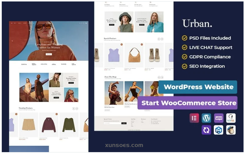 Urban Luxurious and Trending Fashion WooCommerce Responsive Theme 1.0.0 GPL Theme
