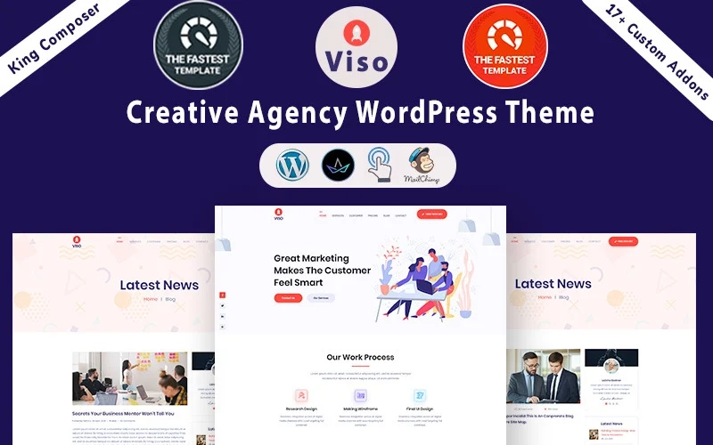 VISO Creative Agency WordPress Theme 1.0 GPL Theme