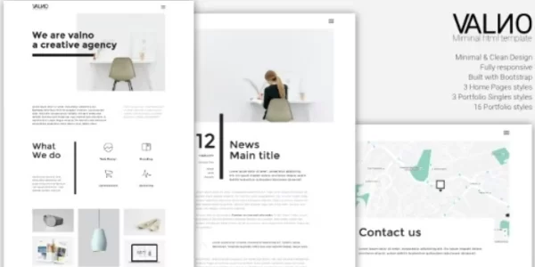 Valno Minimal Creative Multi page Portfolio WordPress Theme 1.0.0 GPL Theme