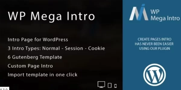 WP Mega Intro Amazing Intro Pages for WP 3.0 GPL Plugins