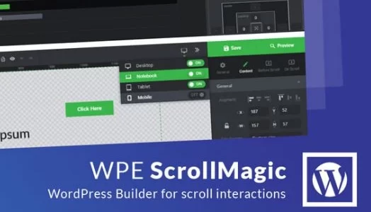 WPE ScrollMagic (Scrolly) – WordPress Builder for scroll interactions 2.2.2 GPL Plugins