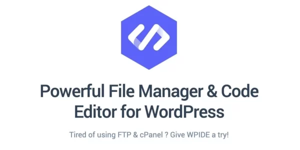 WPIDE File Manager Code Editor Premium 3.4.9 GPL Plugins
