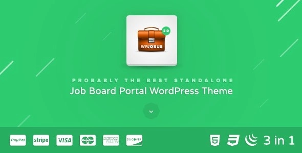 WPJobus Job Board and Resumes WordPress Theme 2.0.16 GPL Theme