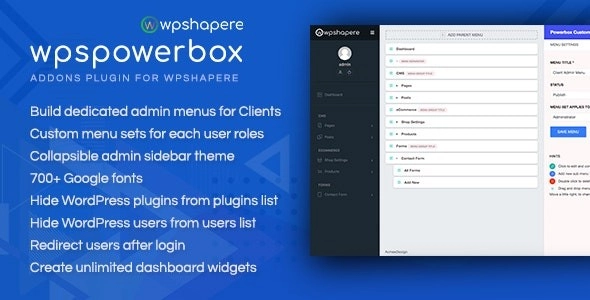WPSPowerbox Addon for WPShapere WordPress Admin Theme 2.1.6 GPL Plugins