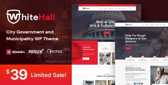 White Hall Municipal and Government WordPress Theme 1.4 GPL Theme